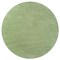 Homeroots 6 ft. Round Polyester Spearmint Green Area Rug 352617 - alternate 1